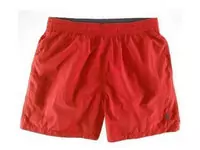 polo shorts beach pants red for hommes